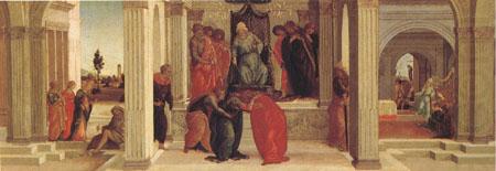 Filippino Lippi Three Scenes from the Story of Esther Mardochus (mk05) china oil painting image